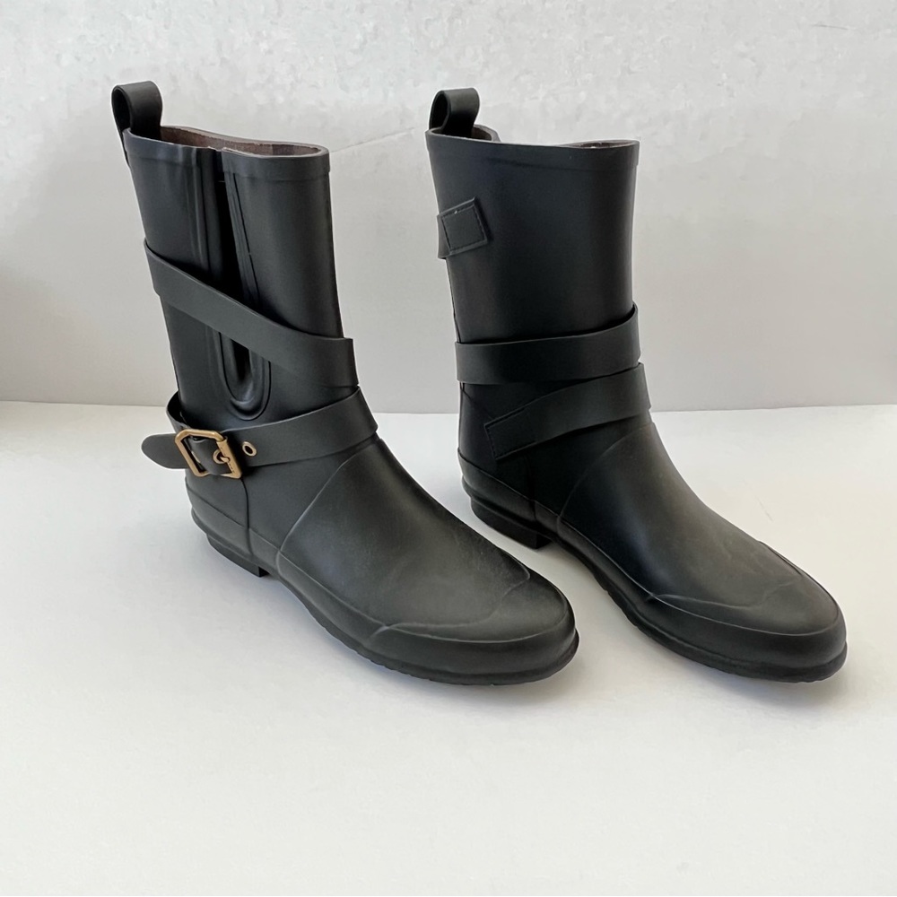 Like New! Authentic Burberry Rain Boots Black Size 37 EU - Picture 6 of 11